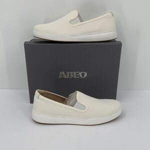 ABEO Encore Slip-on canvas sneaker shoe white comfort Metatarsal women new 8